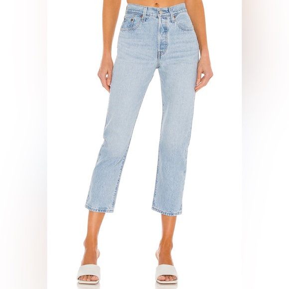 NWOT Levi’s 501 cropped blue jean denim - Picture 1 of 5